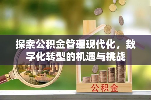 铁山港探索公积金管理现代化，数字化转型的机遇与挑战