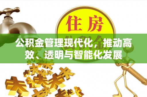 铁山港公积金管理现代化，推动高效、透明与智能化发展