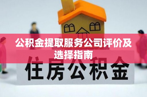 铁山港公积金提取服务公司评价及选择指南