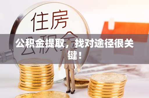 铁山港公积金提取，找对途径很关键！