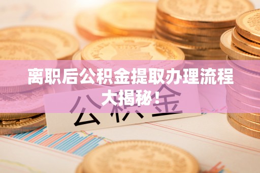 铁山港离职后公积金提取办理流程大揭秘！